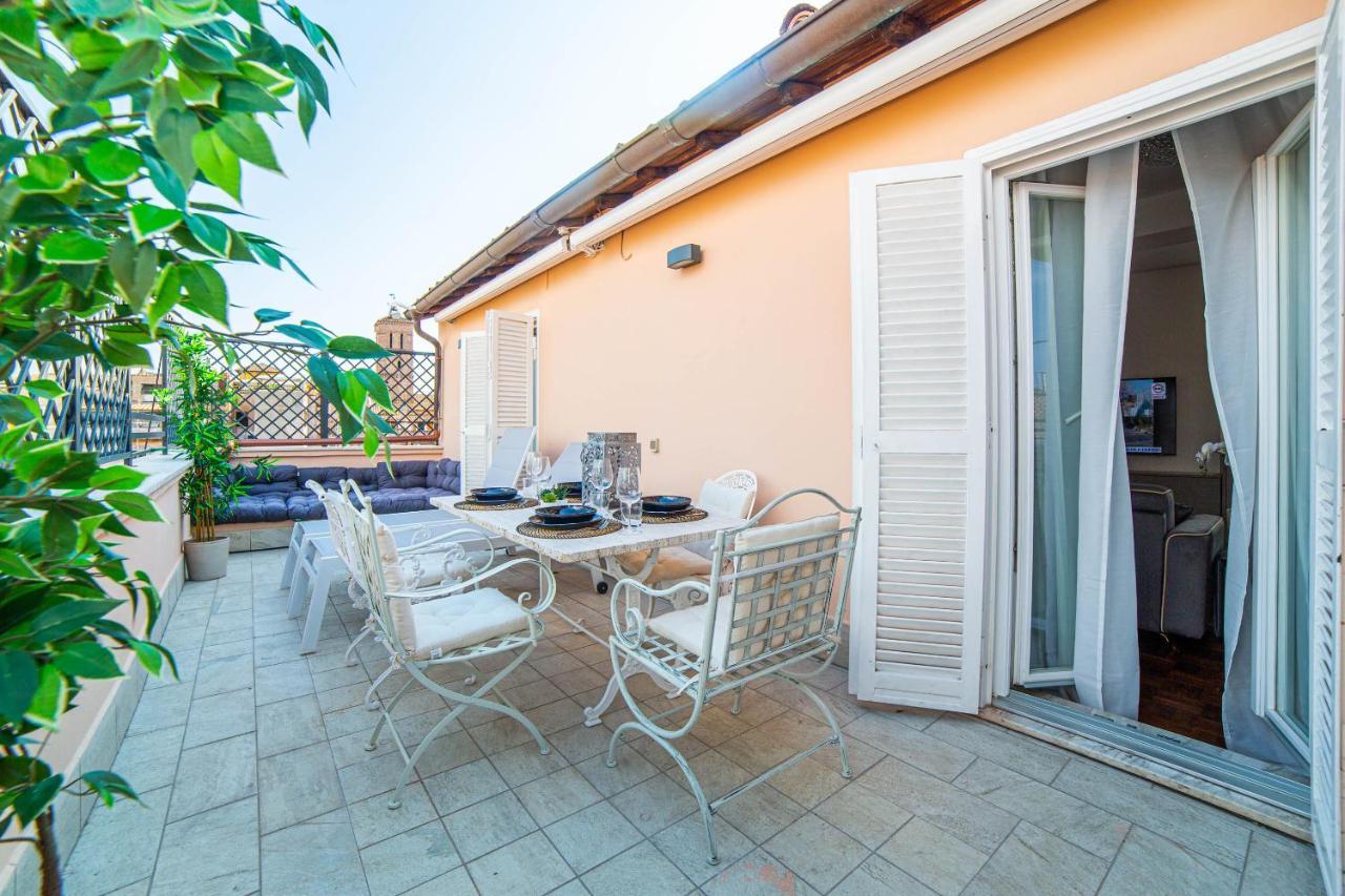 Luxury Top Floor In Trastevere Рим Экстерьер фото