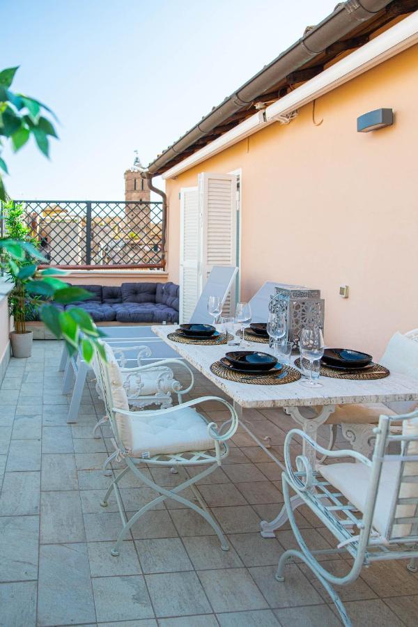 Luxury Top Floor In Trastevere Рим Экстерьер фото
