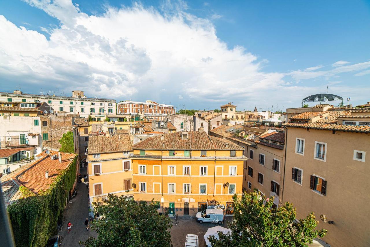 Luxury Top Floor In Trastevere Рим Экстерьер фото