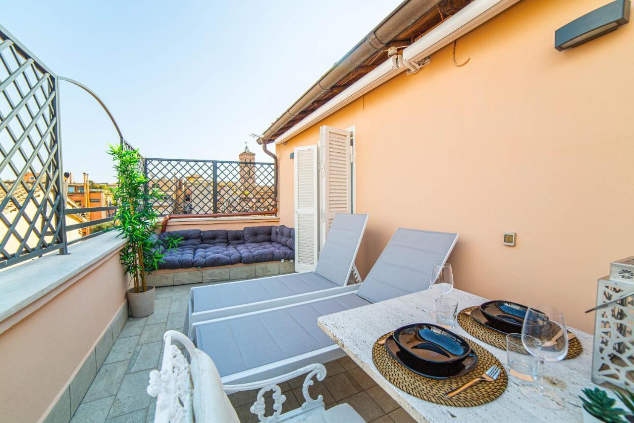 Luxury Top Floor In Trastevere Рим Экстерьер фото