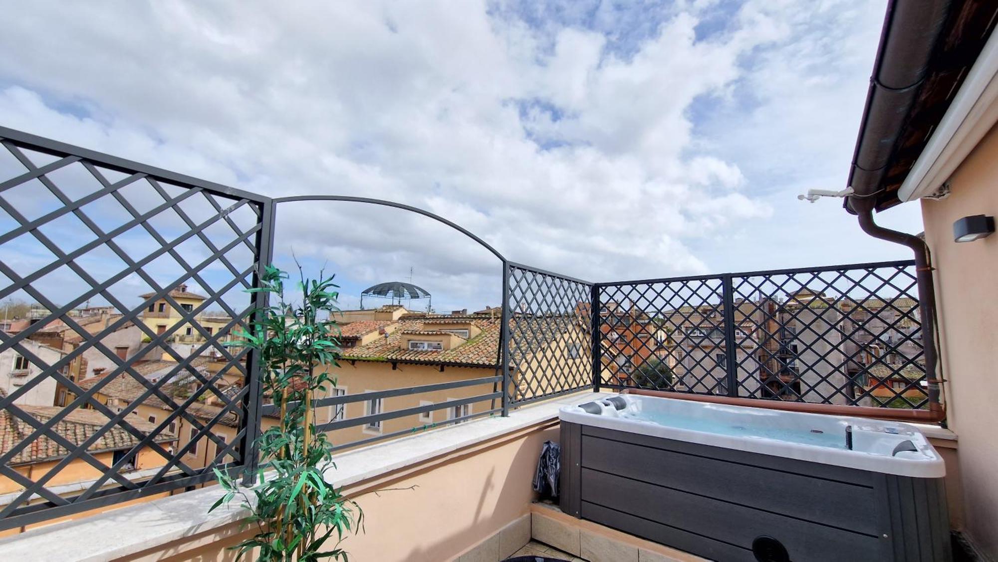 Luxury Top Floor In Trastevere Рим Экстерьер фото